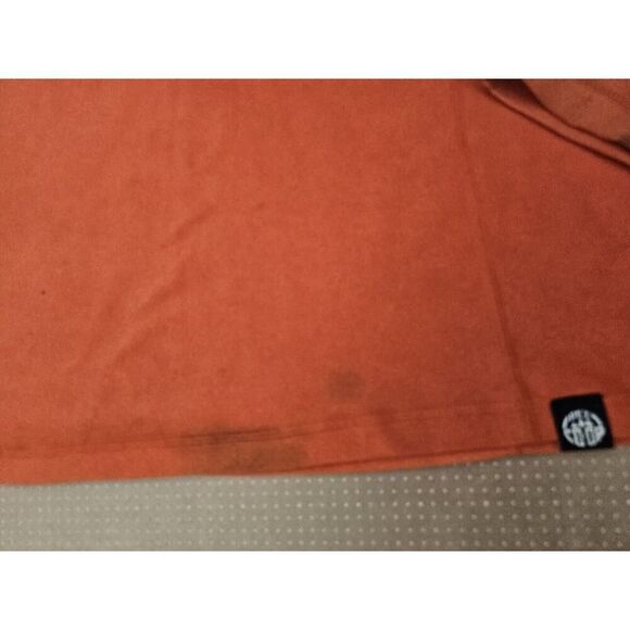 REI Co-op Long Sleeve 1/4 Zip Fleece Pullover Sweater Men's Medium Orange - Picture 3 of 11